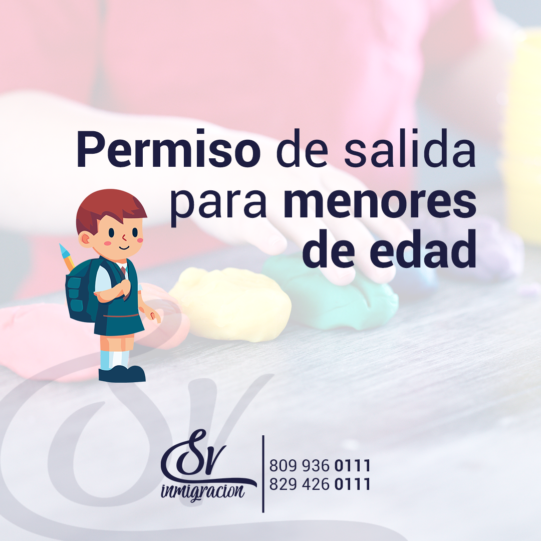 ¿Como obtengo el permiso de salida para menores de edad? República Dominicana