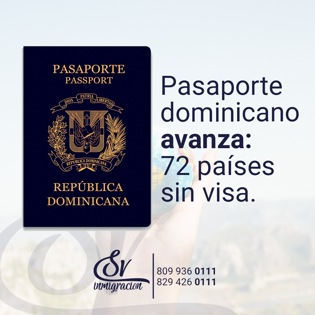 Pasaporte dominicano 2024, 72 países para viajar sin visa.